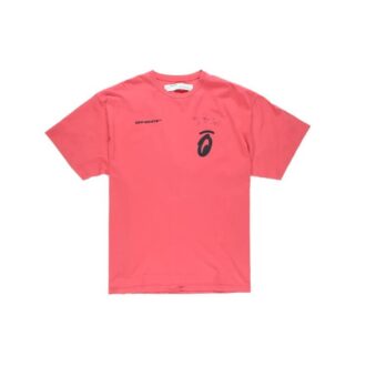 Camiseta holgada de manga corta Splitted Arrows, talla grande, color rojo