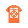 Camiseta naranja de manga corta con cuello redondo y estampado de logotipo de Off-White Men’s x Teenage Engineering Crossover SS22