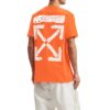 Camiseta naranja de manga corta con cuello redondo y estampado de logotipo de Off-White Men’s x Teenage Engineering Crossover SS22