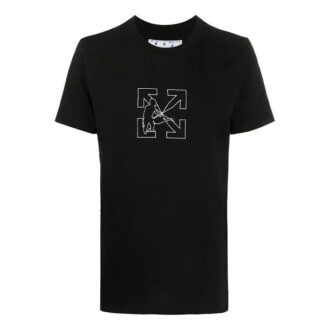 Camiseta negra con estampado de flechas para hombre de Off-White