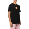 Camiseta negra de manga corta con cuello redondo y estampado de logotipo para hombre de Off-White