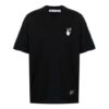 Camiseta negra de manga corta con estampado de flechas para hombre de Off-White