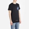 Camiseta negra de manga corta con estampado de logotipo para hombre de Off-White
