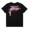 Camiseta negra de manga corta con estampado en la espalda de Off-White para hombre en Pantalones Cortos