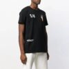 Camiseta negra de manga corta con estampado en la espalda de Off-White para hombre en Pantalones Cortos