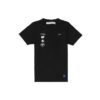 Camiseta negra de manga corta con estampado fotográfico en la espalda para hombre de Off-White