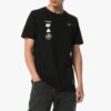 Camiseta negra de manga corta con estampado fotográfico en la espalda para hombre de Off-White