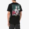 Camiseta negra de manga corta con estampado fotográfico en la espalda para hombre de Off-White
