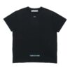 Camiseta negra de manga corta con rayas y letras básicas de Off-White para hombre, C/O VIRGIL ABLOH