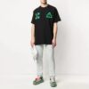 Camiseta negra de manga corta holgada con estampado del logotipo bordado C/O VIRGIL ABLOH de Off-White para hombre