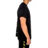 Camiseta negra de manga corta Off-White para hombre con estampado de la Mona Lisa y flecha en la espalda