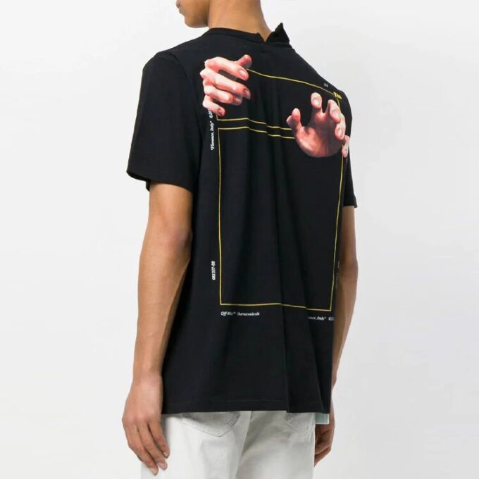 Camiseta negra de manga corta para hombre Off-White C/O VIRGIL ABLOH