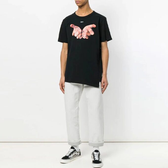 Camiseta negra de manga corta para hombre Off-White C/O VIRGIL ABLOH
