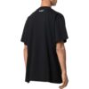 Camiseta negra de manga corta y corte holgado con estampado de personajes en color liso de Off-White para hombre, colección primavera-verano 2022