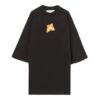 Camiseta negra de manga corta y cuello redondo con estampado del logotipo Off-White para hombre, colección Otoño-Invierno 2022, corte holgado