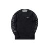 Camiseta negra de manga larga con flecha hueca impresa en 3D para hombre de Off-White