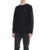 Camiseta negra de manga larga con flecha hueca impresa en 3D para hombre de Off-White