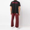 Camiseta negra de pantalón corto con cuello redondo y diseño de flecha Off-White para hombre, temporada Otoño-Invierno 2022