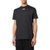 Camiseta negra de pantalón corto con cuello redondo y estampado del logotipo Off-White para hombre, colección Otoño-Invierno 2022