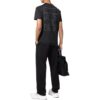 Camiseta negra de pantalón corto con cuello redondo y estampado del logotipo Off-White para hombre, colección Otoño-Invierno 2022