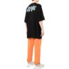 Camiseta negra de pantalón corto y cuello redondo con estampado de logotipo Off-White para hombre, colección primavera-verano 2022
