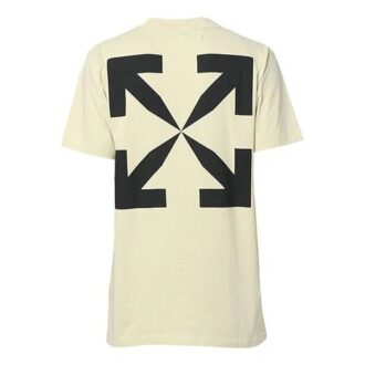 Camiseta Off-White para hombre C/O VIRGIL ABLOH Arrow de manga corta en color blanco cremoso