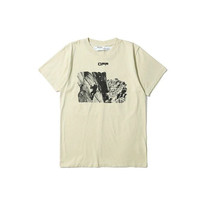 Camiseta Off-White para hombre C/O VIRGIL ABLOH Arrow de manga corta en color blanco cremoso