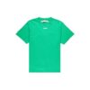 Camiseta Off-White para hombre Caravaggio con estampado en la espalda cuadrada, pantalones cortos y corte holgado, verde o Virgil Abloh