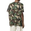 Camiseta Off-White para hombre, colección primavera-verano 2022, con estampado de camuflaje, cuello redondo y pantalones cortos, color verde