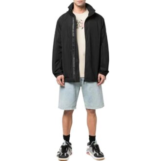 Camiseta Off-White para hombre, colección primavera-verano 2022, con estampado de logotipo, cuello redondo y pantalones cortos, color blanco