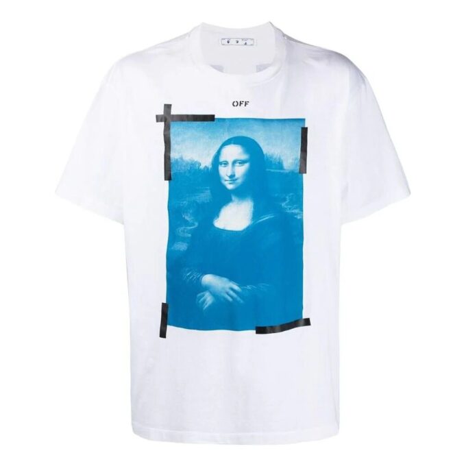 Camiseta Off-White para hombre, colección primavera-verano 2022, de color liso, cuello redondo y pantalones cortos, versión blanca