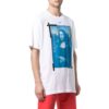 Camiseta Off-White para hombre, colección primavera-verano 2022, de color liso, cuello redondo y pantalones cortos, versión blanca