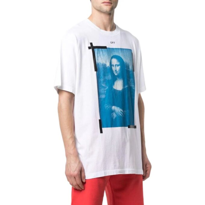 Camiseta Off-White para hombre, colección primavera-verano 2022, de color liso, cuello redondo y pantalones cortos, versión blanca