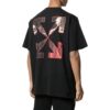 Camiseta Off-White para hombre, colección primavera-verano 2022, estampada, cuello redondo, pantalones cortos, color negro