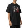 Camiseta Off-White para hombre, colección primavera-verano 2022, estampada, cuello redondo, pantalones cortos, color negro