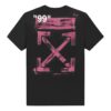 Camiseta Off-White para hombre de corte holgado y manga corta con estampado de flechas en negro
