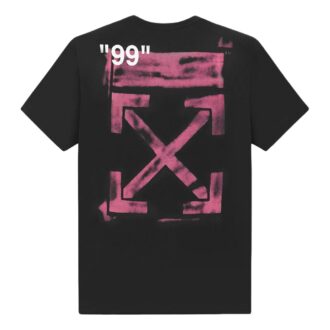 Camiseta Off-White para hombre de corte holgado y manga corta con estampado de flechas en negro