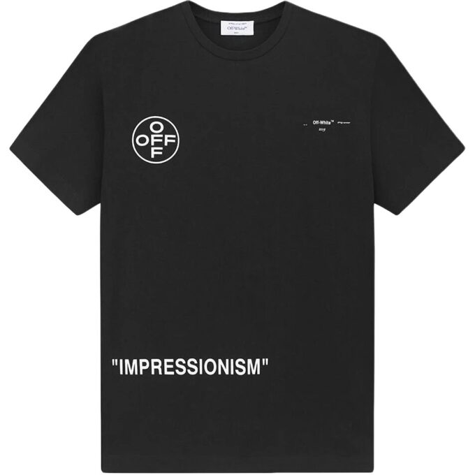 Camiseta Off-White para hombre de corte holgado y manga corta con estampado de flechas en negro
