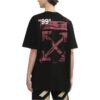 Camiseta Off-White para hombre de corte holgado y manga corta con estampado de flechas en negro