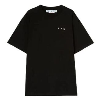 Camiseta Off-White para hombre de la colección primavera-verano 2022 con estampado de Caravaggio en la espalda, de corte holgado y manga corta, color negro