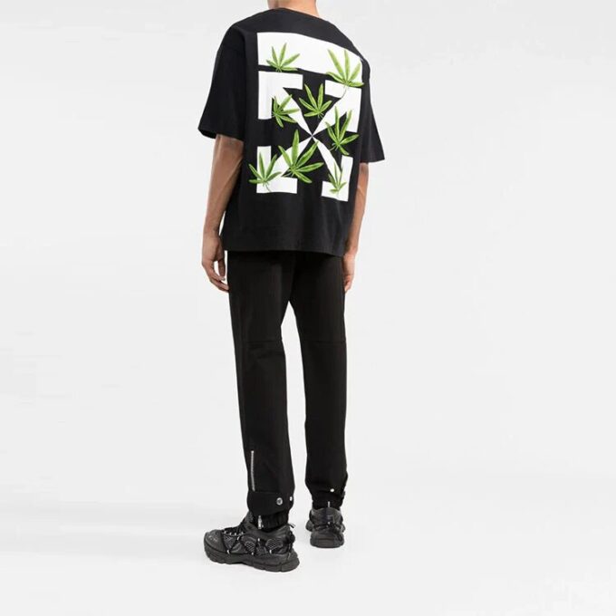 Camiseta oversize Weed Arrows «Black Green»