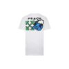 Camiseta Peace Worldwide Over «Blanco/Verde»