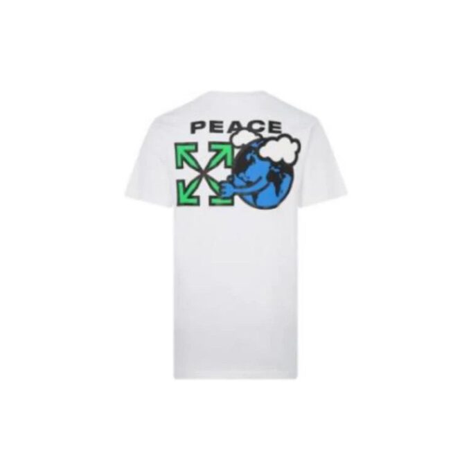 Camiseta Peace Worldwide Over «Blanco/Verde»