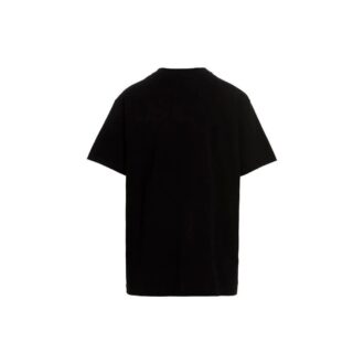 Camiseta Signature de algodón en blanco y negro