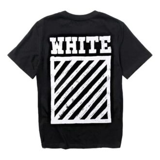 Camiseta unisex de cuello redondo y pantalones cortos con estampado de marco cuadrado, color negro