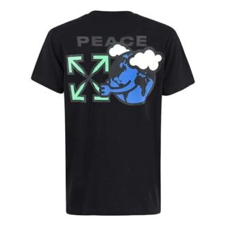 Hombres SS21 Peace Worldwide Algodón Negro