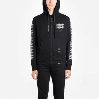Pantalones cortos de malla estarcida Diag negros de Virgil Abloh para hombre