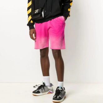 Pantalones Cortos Tie Dye para hombre Off-White, rosa