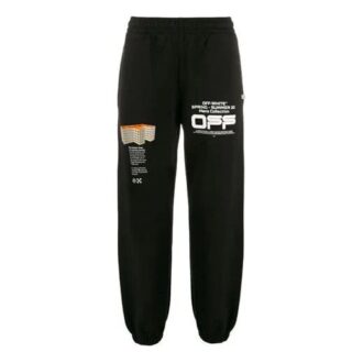 Pantalones de chándal casuales de algodón liso con estilo urbano y logotipo 3D de líneas onduladas