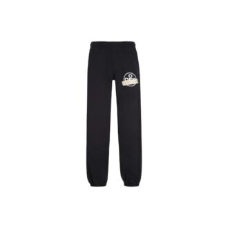 Pantalones de chándal holgados de algodón para hombre con logotipo y rayas